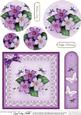 Pretty Viola Quick Card with Circle Pyramage Topper
