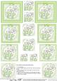 Fluttery Butterfly & Flower Pyramage Sheet