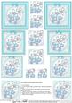 Fluttery Butterfly & Flower Pyramage Sheet