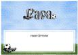 Birthday Papa Football Large Dl Matching Insert
