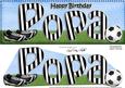 Large Dl Birthday Popa Football Card & 3D Decoupage