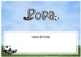 Birthday Popa Football Large Dl Matching Insert