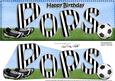 Large Dl Birthday Pops Football Card & 3D Decoupage