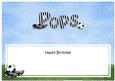 Birthday Pops Football Large Dl Matching Insert