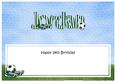 18th Birthday Jordan Football Large Dl Matching Insert