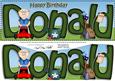 Large Dl Birthday Donald Gardening 3D Decoupage