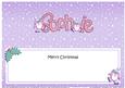 Merry Christmas Sophie Penguins Matching Large Dl Insert