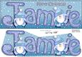 Merry Christmas Jamie Penguins Large Dl & 3D Decoupage