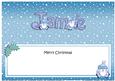 Merry Christmas Jamie Penguins Matching Large Dl Insert