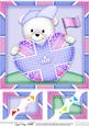 8x8 Teddy Ed's Union Jack Flag Heart Scalloped Topper