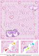 8 x 8 New Baby Girl Twins Grandparents Scalloped Corner