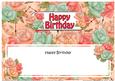 Birthday Roses Matching Large Dl Insert