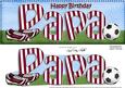 Large Dl Birthday Papa Football Quick Card & 3D Decoupage