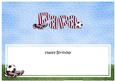 Happy Birthday Papa Football Matching Large Dl Insert