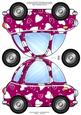 Funky Love Bug Car Shaped Card