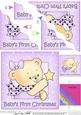 Cute Hunney Bear Rosie has a 1st Christmas Star - Wavy Corner Stacker
