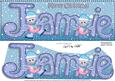 Merry Christmas Jamie Robins Large Dl & 3D Decoupage