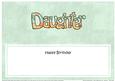 Birthday Daughter Roses Large Dl Matching Insert