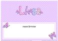 Birthday Lisa Butterflies Large Dl Matching Insert