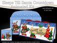 3D Xmas Rudolph's Cracker Sleeps Till Santa Countdown Card