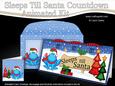 3D Xmas Freddy Frog Sleeps Till Santa Countdown Card