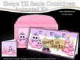 3D Xmas Owls Sleeps Till Santa Countdown Card