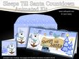 3D Xmas Polar Bear's Pud Sleeps Till Santa Countdown Card