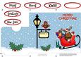 Christmas Rudolph Sleigh Lottery Wallet Card