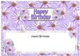 Birthday Daisies Floral Large Dl Matching Insert