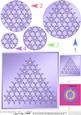 Xmas Snowflake Tree Circle Pyramage Topper