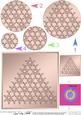 Xmas Snowflake Tree Circle Pyramage Topper