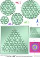 Xmas Snowflake Tree Circle Pyramage Topper