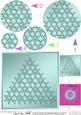 Xmas Snowflake Tree Circle Pyramage Topper
