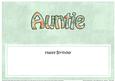 Happy Birthday Auntie Roses Matching Large Dl Insert