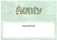 Happy Birthday Aunty Roses Matching Large Dl Insert