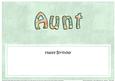 Happy Birthday Aunt Roses Matching Large Dl Insert