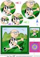 Bert Plays Rugby Circle Pyramage Topper