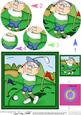 Bert Plays Golf Circle Pyramage Topper