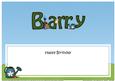 Birthday Barry Gardening Matching Large Dl Insert
