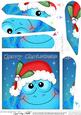 Xmas Freddy Frog Fun Novelty Fan Pyramage Topper