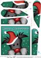 Xmas Hamish Scottie Dog Fun Novelty Fan Pyramage Topper