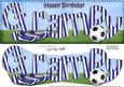 Large Dl Birthday Grampy Football Card & 3D Decoupage