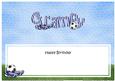 Happy Birthday Grampy Football Matching Large Dl Insert