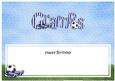 Happy Birthday Gramps Football Matching Large Dl Insert