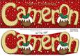 Merry Christmas Cameron Xmas Puds Large Dl & 3D Decoupage
