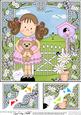 8 x 8 Girlz Zoe's Teddy Scalloped Corner Topper