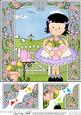 8 x 8 Girlz Suzi's Tulips Scalloped Corner Topper