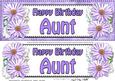 Large Dl Birthday Aunt Daisies Floral 3D Decoupage