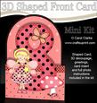 3D 8th Birthday Fairy Shaped Front Card with Decoupage
