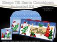 3D Xmas Westie Dog's Sleeps Till Santa Countdown Card